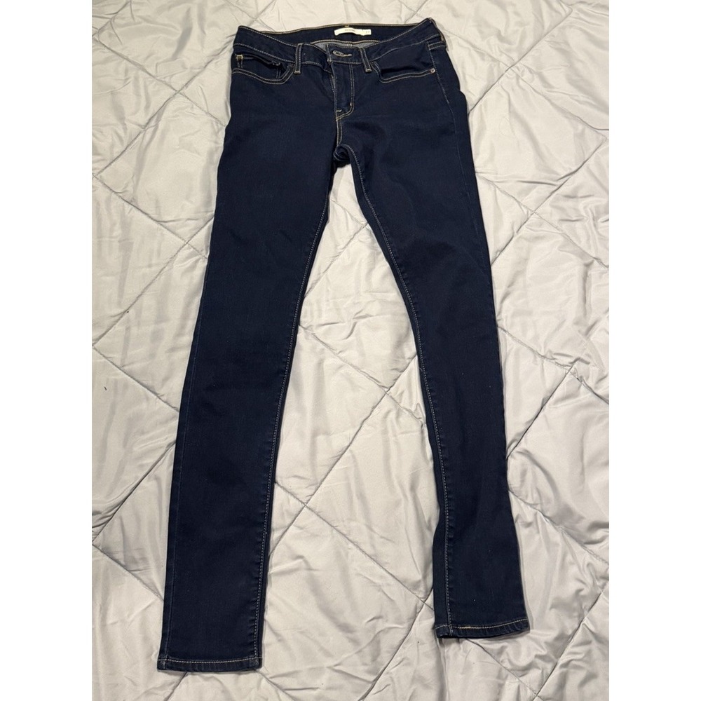 Levi's 711 Skinny Jeans Womens 27 Blue Med Wash Mid Rise Stretch Denim